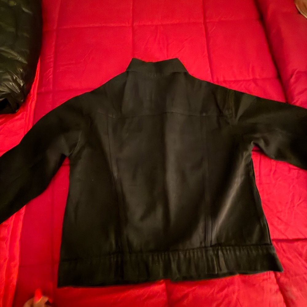 Old Navy Black Men’s Denim Shirt Jacket - Picture 4 of 4